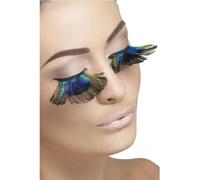 Smiffys Eyelashes, Peacock Feathers, Purple Contains Glue, Fever Eyelashes Fancy Dress, Fever Dress Up Cosmetics & Disguises.