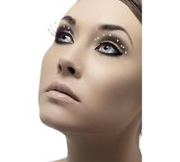 Smiffys Eyelashes with Droplets, Black Contains Glue, Fever Eyelashes Fancy Dress, Fever Dress Up Cosmetics & Disguises.