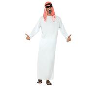 Sheikh Mens Fancy Dress Sultan Arabian Nights Book Day Adults Costume Outfit New