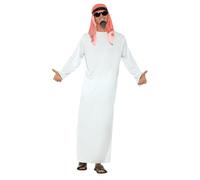 Sheikh Mens Fancy Dress Sultan Arabian Nights Book Day Adults Costume Outfit New