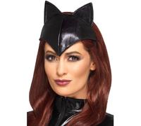 Smiffys Fever Cat Headband Black, Fever Fancy Dress, Cat Dress Up Hats
