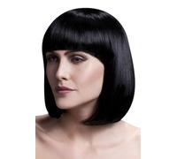Fever Women’s Sleek Black Bob with Bangs, 13inch, One Size, Elise,5020570425626