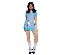 Smiffys Fever Freaky Twin Costume with Sheer Dress & Socks, Fever Fancy Dress, Fever Dress Up Costumes