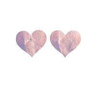 Smiffys Fever Irridescent Heart Nipple Pasties, Pink, Fever Accessories Fancy Dress, Fever Dress Up Accessories