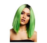 Smiffys Fever Kylie Wig, Two Toned Blend, Lime Green