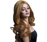 Smiffys Long Sexy Wig Heat Resistant Faux Skin Parting Professional Wig Stylable