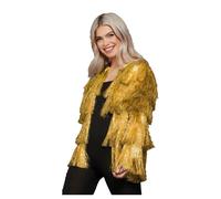 Fever Tinsel Festival Jacket Carnival Festival Ladies Fancy Dress Rave Party Dis