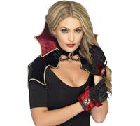 Smiffys Fever Women's Vampire Princess Costume, Dress with Attached Collar