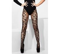 Smiffys Fever Web Crochet Tights, Fever Hosiery Fancy Dress, Fever Dress Up Accessories