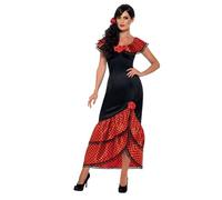 Smiffys Flamenco Senorita Costume, M - UK Size 12-14, Black