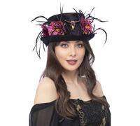 Smiffys Floral Horn Top Hat