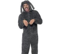 Smiffys Fluffy Dog Costume Adult Grey 23605l Large