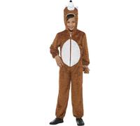 Smiffys Fox Costume, Medium with Hooded Jumpsuit, Children's Animal Fancy Dress, Animal Dress Up Costumes