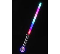 Smiffys Galactic Warrior Sword, Multi-Coloured Flashing Effect, 71cm / 28in, Smiffys Leisure Products Fancy Dress, Funtime Dress Up Lite-up & glo