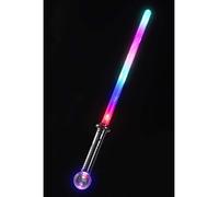 Smiffys Galactic Warrior Sword, Multi-Coloured Flashing Effect, 71cm / 28in, Smiffys Leisure Products Fancy Dress, Funtime Dress Up Lite-up & glo