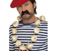 Smiffys Garlic Garland, Cream , Around The World Fancy Dress, Around The World Dress Up Jewellery Halloween