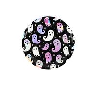 Smiffys Ghost Tableware, Party Print Plates x8 300g, 23cm Diameter, Halloween Fancy Dress Accessory, Ghost Dress Up Party Goods