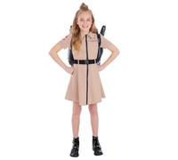 Smiffys Ghostbusters Girls Fancy Dress Costume Dress with Belt Official Licensed Movie Outfit for Halloween Parties Role Play Book Week, Age 10-12