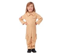 Smiffys Ghostbusters Toddler Costume, All-in-One with Printed Proton Pack, Officially Licensed with Pocket Detail, Perfect for Halloween, 80s Theme Parties, and Family Fancy Dress