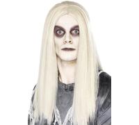 Smiffys Ghostly Spirit Wig, Grey , Halloween Fancy Dress Accessory, Halloween Fancy Dress Accessories Dress Up Wigs Halloween