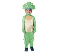 Smiffys Gigantosaurus Deluxe Tiny Costume for Kids, All-in-One and Character Hood in Green, Officially Licensed, Padded 3D Tail with Scales, Ideal for Halloween and Fancy Dress Parties
