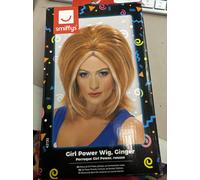 Smiffys Girl Power Wig, Ginger with Blonde Streaks Fancy Dress Accessory