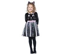 Smiffys Girl's Cat Costume Set in Black | Size: 1-2 Years Smiffys Black 1-2 Years
