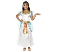 Smiffys Girl's Deluxe Cleopatra Costume Dress in White | Size: 10-12 Years Smiffys White 10-12 Years