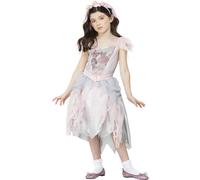 Smiffys Girls Ghost Bride Ghost Bride Vintage Costume Set