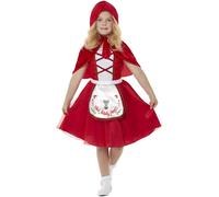 Smiffys Girls Little Red Riding Hood Wolf Costume Set