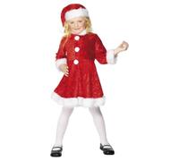 Miss Santa Mini Costume Set Smiffys Red 4-6 Years