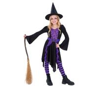 Smiffys Girl's Practical Spell Witch Costume Set in Black | Size: 7-9 Years Smiffys Black 7-9 Years