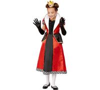 Smiffys Girl's Queen Of Hearts Costume Set in Red | Size: 10-12 Years Smiffys Red 10-12 Years