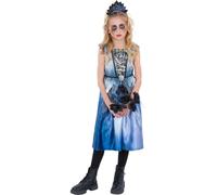 Smiffys Girl's Spirit Bride Costume in Blue | Size: 10-12 Years Smiffys Blue 10-12 Years