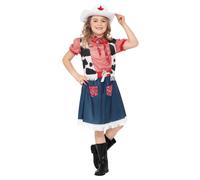 Smiffys Girl's Sweetie Cowgirl Costume Set in Blue | Size: 4-6 Years Smiffys Blue 4-6 Years