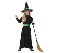 Wicked Witch Costume Set Smiffys Black 4-6 Years