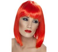 Smiffys Glam Wig in Crimson Smiffys Crimson
