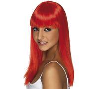Smiffys Glamourama Wig, Neon Red