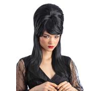 Smiffys Gothic Mistress Beehive Wig, Black, Adult Fancy Dress, One Size