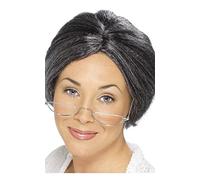 Smiffy'S Granny Bun Wig (Grey)