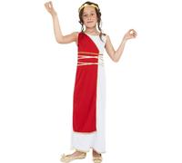 Smiffys Grecian Girl Costume, Red (Size M)