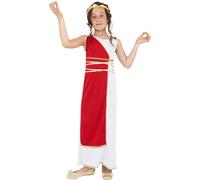 Smiffys Grecian Girl Costume, Red (Size M)