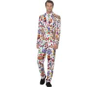Smiffys Groovy Suit, Multi-colour, L - Size 42 inches-44 inches