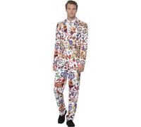 Smiffys Groovy Suit, Multi-colour, L - Size 42 inches-44 inches