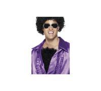 Smiffy's Hairy Chest - chest hairy fancy dress mens smiffys accessory disco 1970s black adhesive