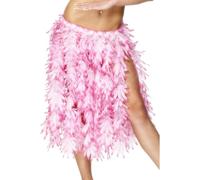 Smiffy's Hawaiian Leaf Skirt - Pink - hawaiian skirt hula pink leaf beach party fancy dress 28966 ladies accessory one size smiffys