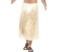 Smiffys Hawaiian Hula Skirt, with Velcro Fastening, Natura & Adjustable Waist Band, 75cm/29in, Hawaiian Luau Fancy Dress, Hawaiian Dress Up Accessories