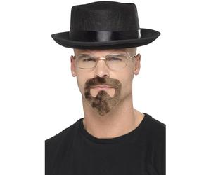 Smiffys Heisenberg Adult Costume Kit: Transform into the Classic Crime Mastermind with Heisenberg Hat, Glasses, and Goatee, Walter White Accessories for Iconic Crime Look Halloween