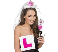 Smiffys Hen Party Costume Prop Set in White Smiffys White