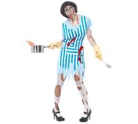 Smiffy's High School Horror Zombie Dinner Lady Costume